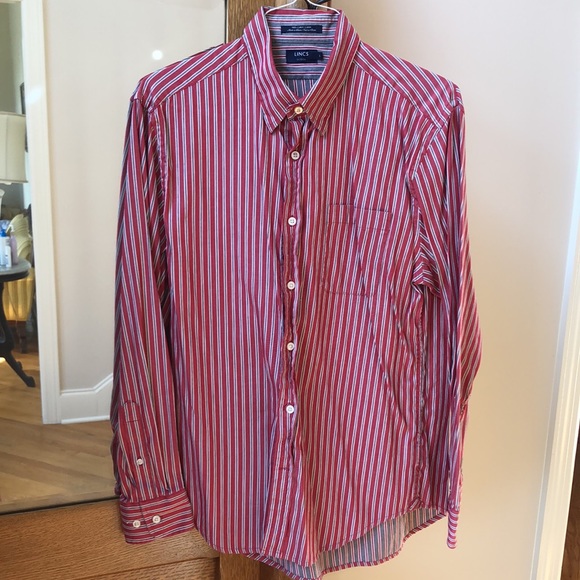 LINCS Size L button down collared 100% cotton - Picture 1 of 7